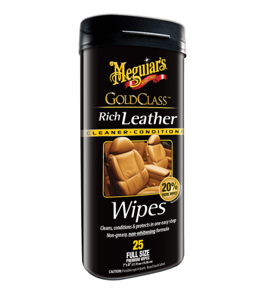 Gold Class Rich Leather Wipes (30 Pc Can)